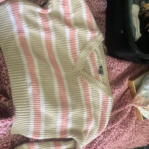 Womens striped crop sweater cute target wild fable